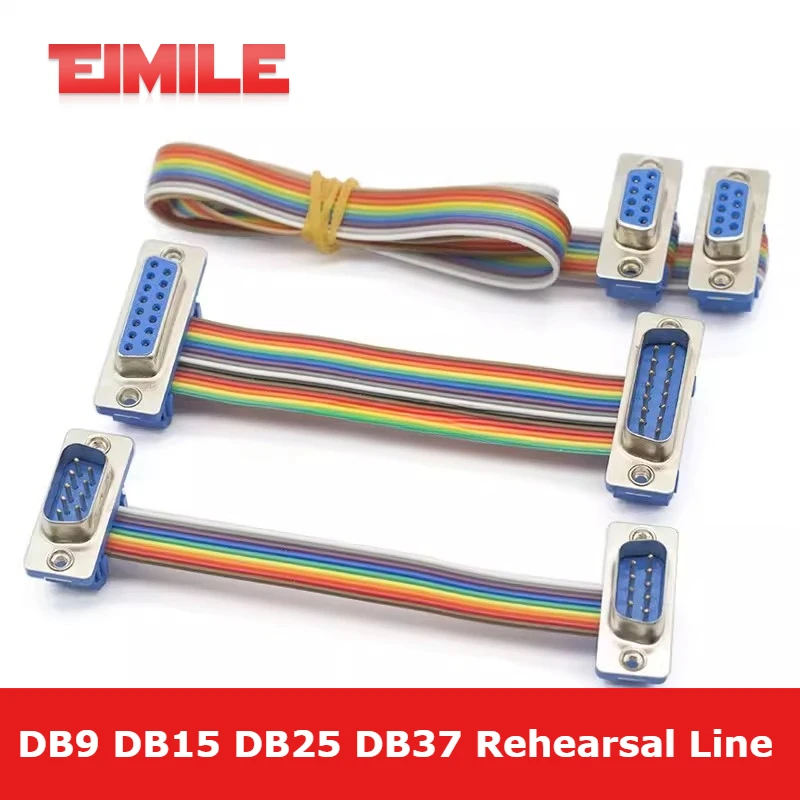 D-SUB DB9 DB15 DB25 DB37 RS232 COM Extension Cable Adapter DIDC9 15 25 37Pin Male to Female Serial Port Connector Rehearsal Line