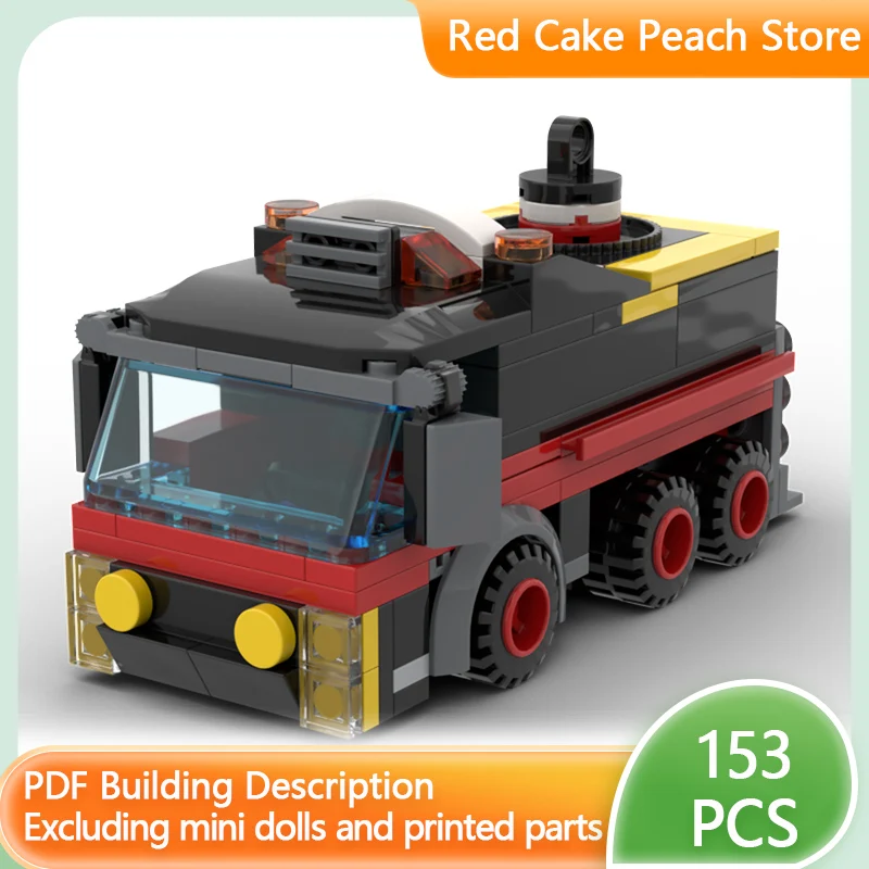 

Модель городской спасательной техники MOC, строительные кирпичи, классическая пожарная машина, модульная технология, детские праздничные подарки, сборка игрушек, костюм