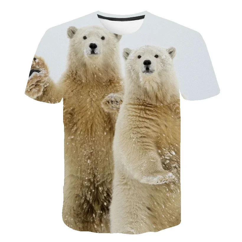 Russian Bear T-Shirts Russia Flag 3D Print Streetwear Men Women Casual O-Neck Oversized T Shirt Harajuku Kids Tees Tops Clothing