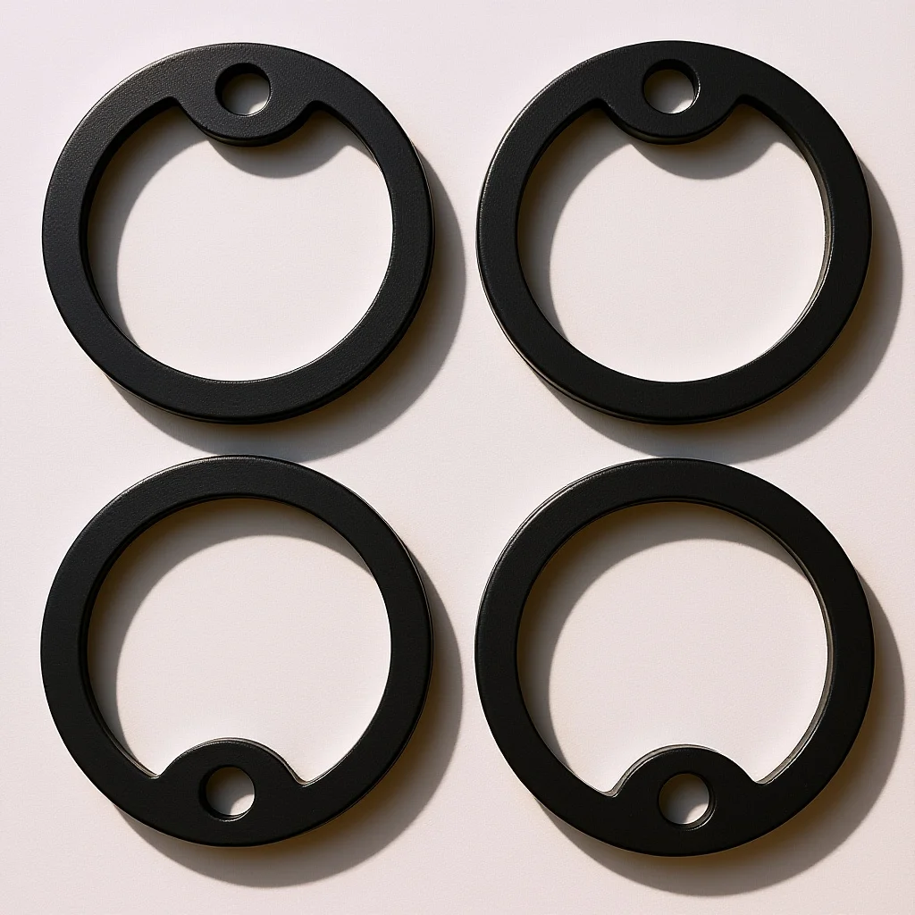 

4Pcs Military Dog Tag Silencers Silicone Round Noise Reduction Covers Tag Protectors for Dog Collar Tags