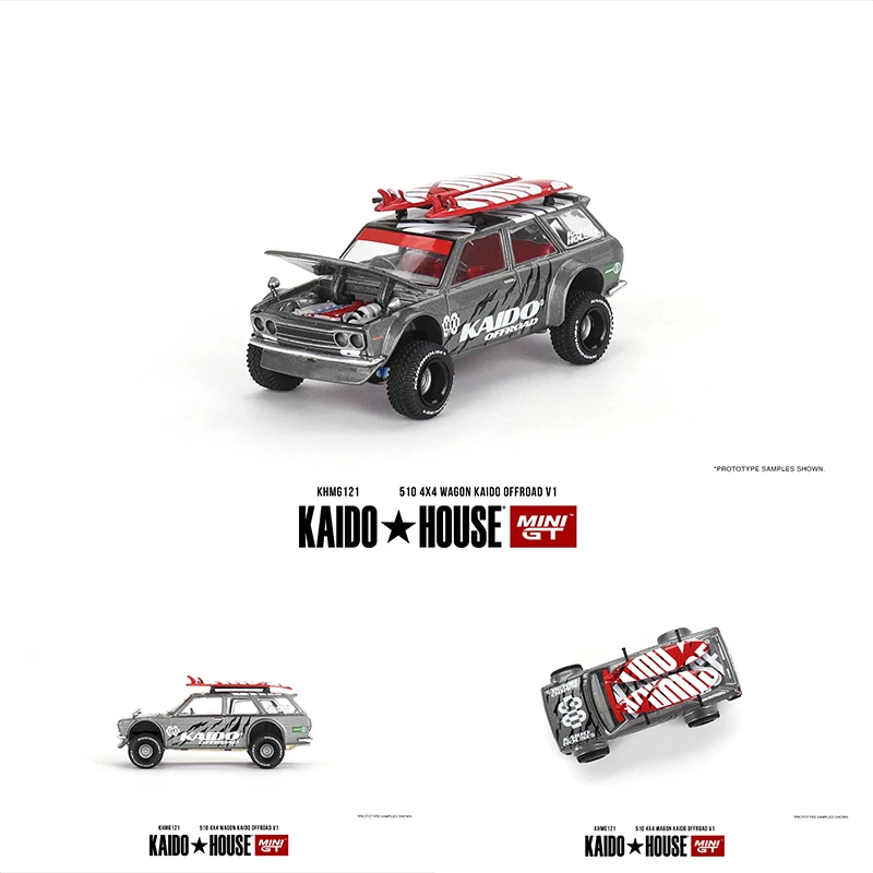 MINIGT Openable Hood Diecast Diecast Car Model, Kaido House, KHMG126 1:64 CIVIC EF9 V1, pré-venda