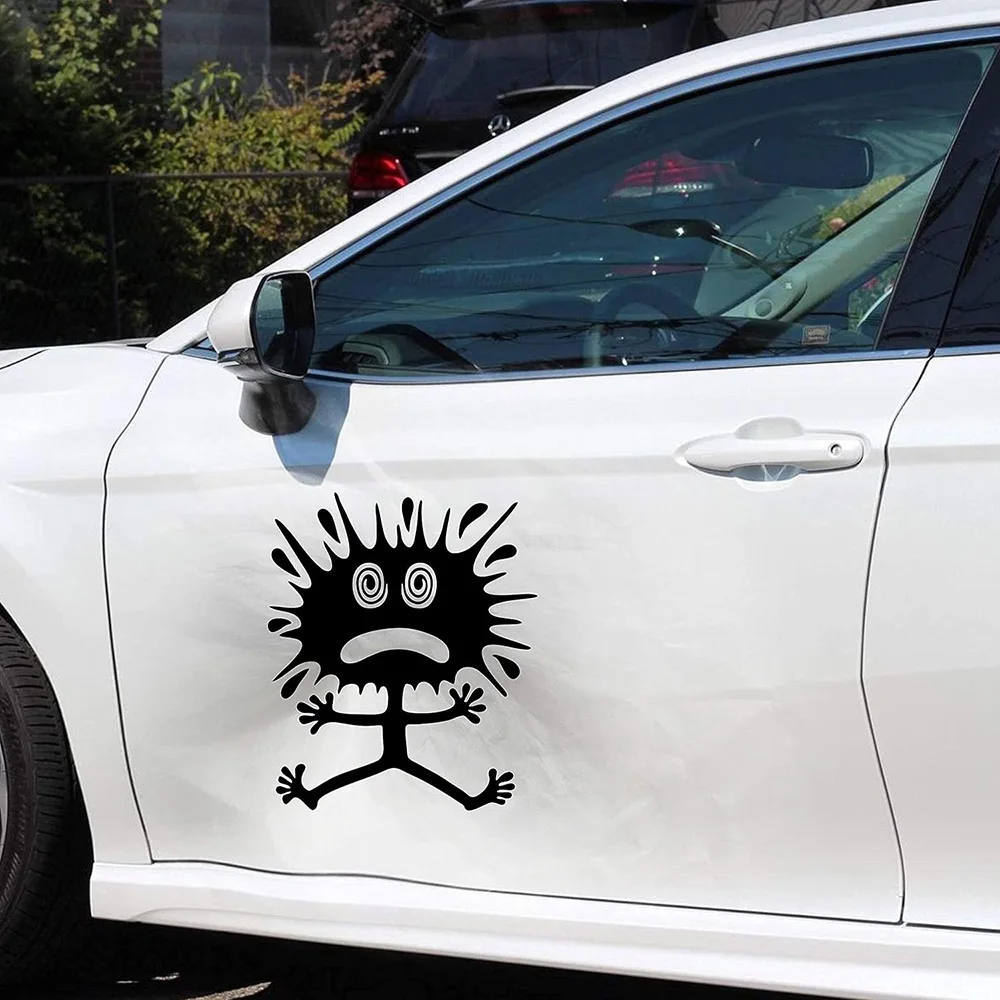 Autodomy Coyote Funny Tuning Plaster Car Sticker, Smart Repair for Dent, Scratches, Bumps and Paint Scratches Decal