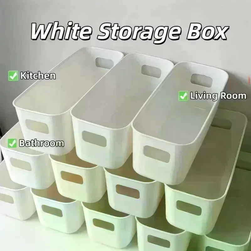 9Pcs Multifunction Storage Box Desktop Organizer For Kitchen Makeup Snacks Sundries Basket Organizer