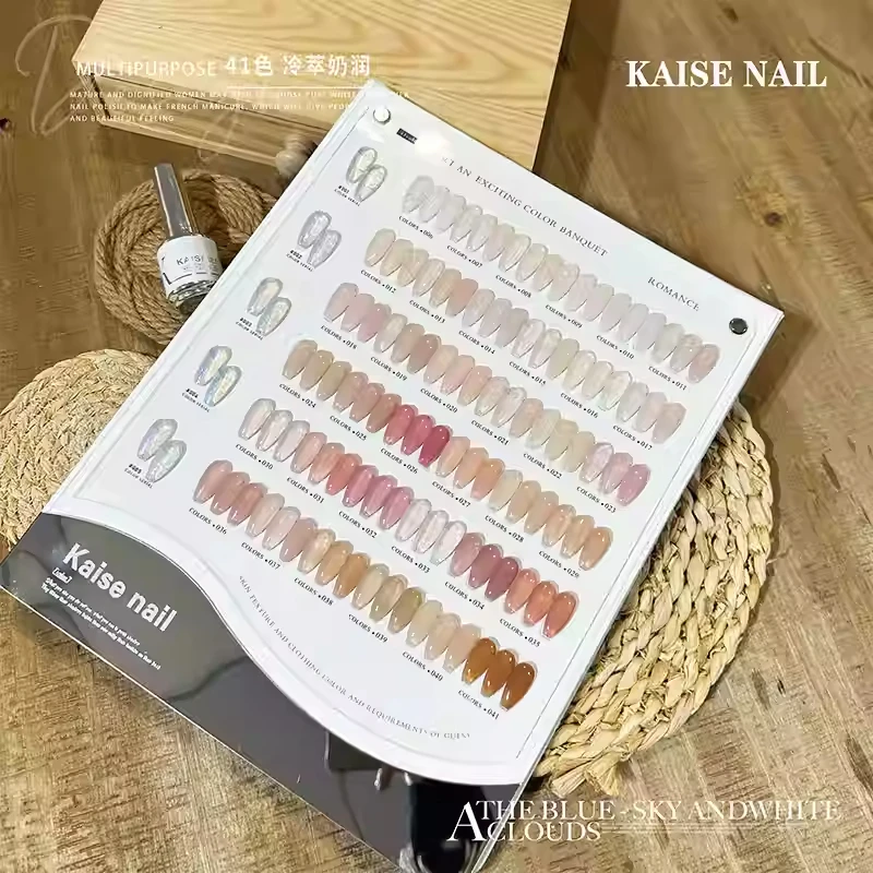 KAISE 41 colors Transparent color Nail gel Nail salon 2024 New Professional Hot sale Fashion Nail Art Non-toxic UV gel Wholesale