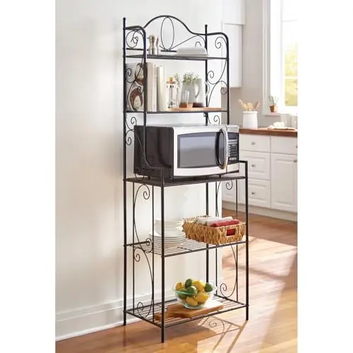 Scroll Baker's Rack - Black