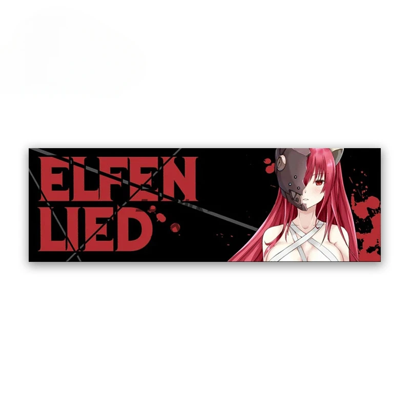 Elfen Lied Slap Anime Car Stickers Surfboard Motorcycle Car Accessoires Decal Trunk Windows Decals