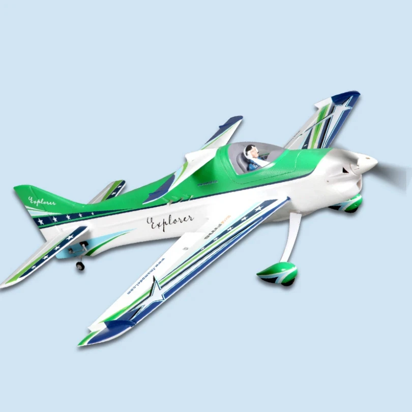 FMSRC RC Airplane 1100MM 1.1M F3A Explorer Aerobatic 3D Green 4CH 3S  PNP Sport Scale Model Hobby Plane Aircraft Avion