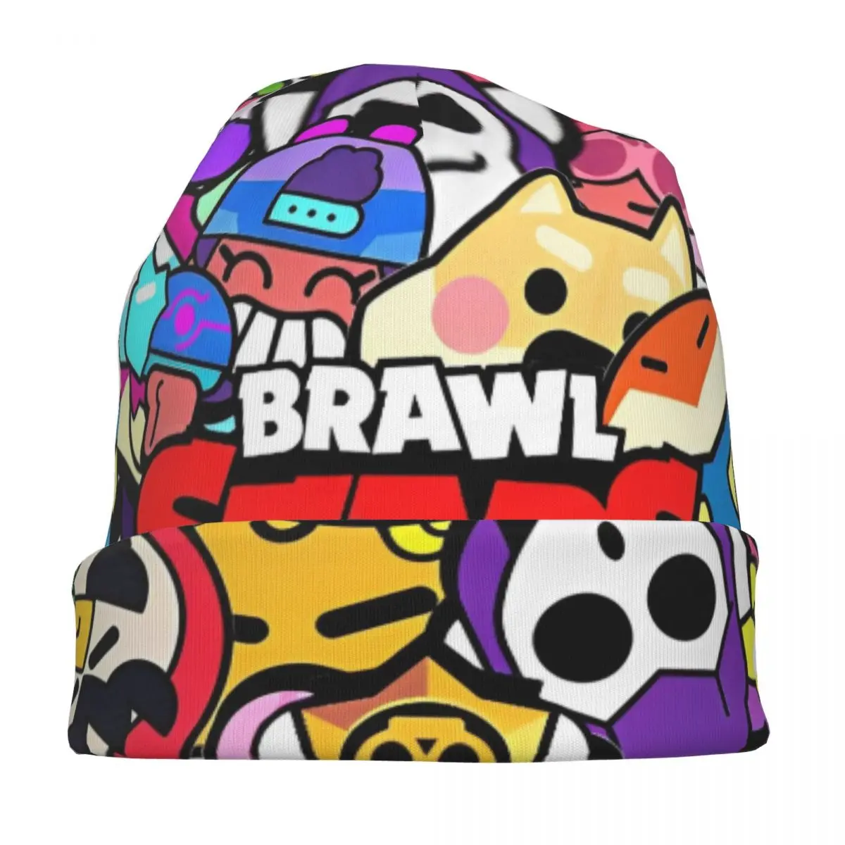 Brawling-Heros Team Video Game Bonnet Hats Autumn Winter Outdoor Skullies Beanies Hats Men's Women's Warm Dual-use Cap