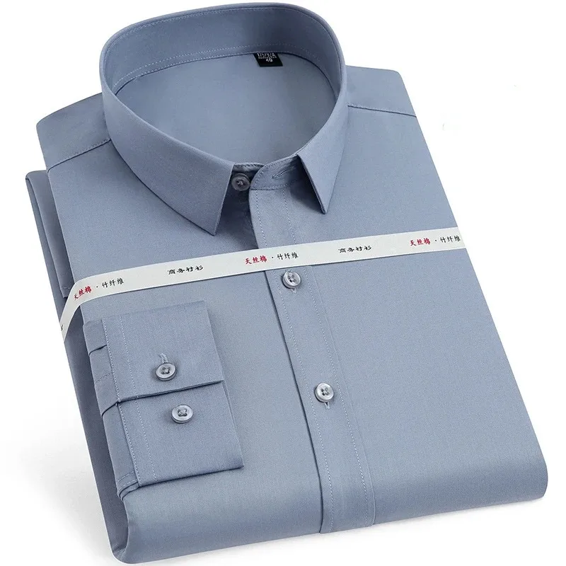 Bamboo Fiber Anti-wrinkle Shirt Long Sleeve