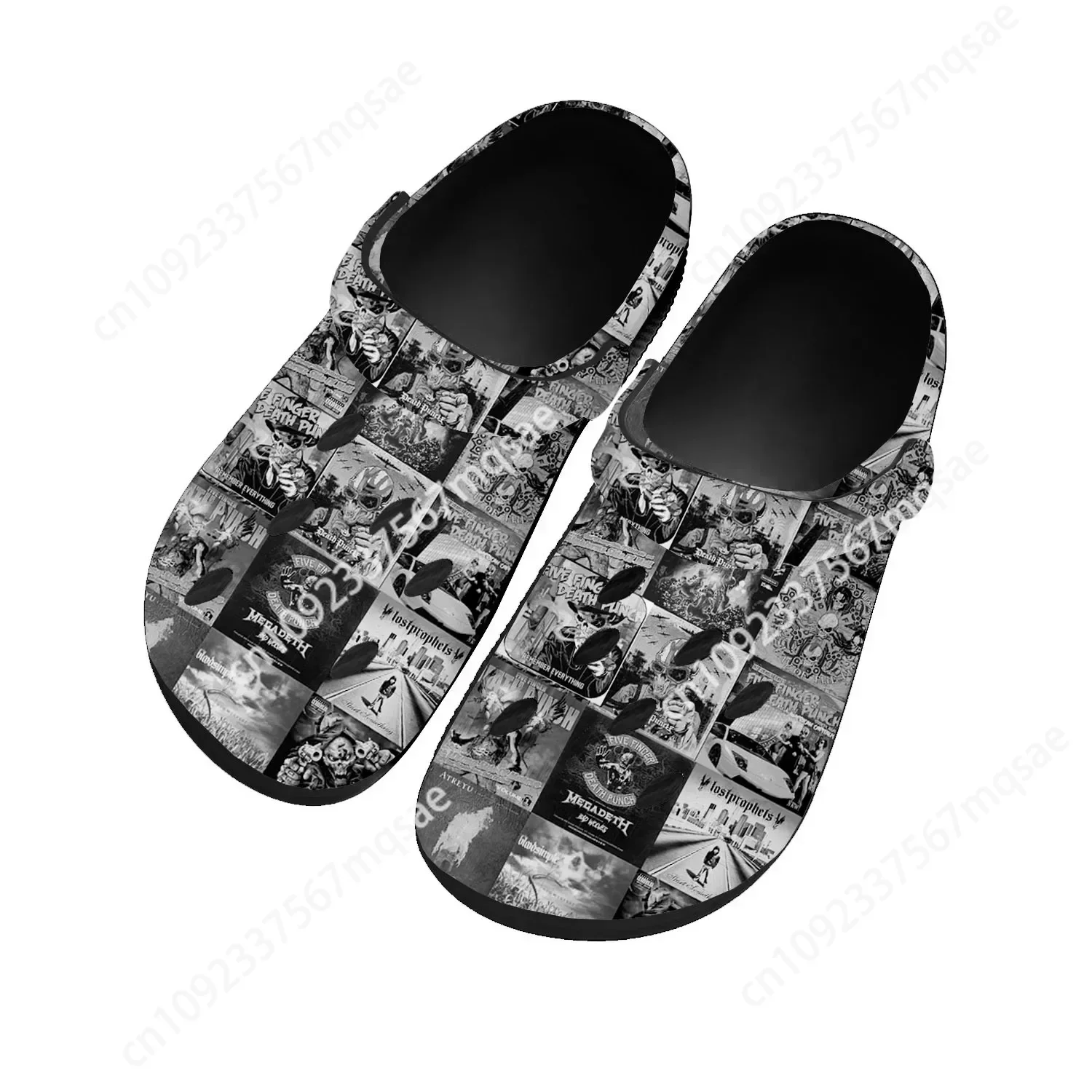 

Five Finger Death Punch Pop Home Clogs Custom Water Shoes Mens Womens Teenager Shoe Garden Clog Breathable Beach Hole Slippers