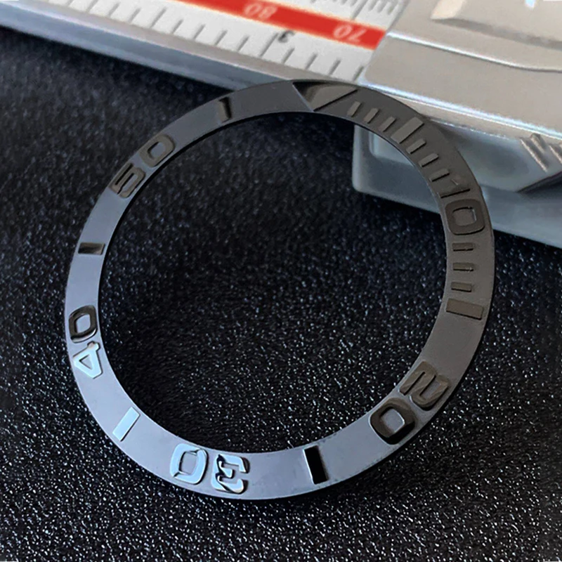 For CASIO MDV-106 Sloped Ceramic Bezel Insert 12H Pearl-Marker MDV106 Duro/Marlin Dive Watch 41x32.8mm Upgrade Insert Repair Mod image 3