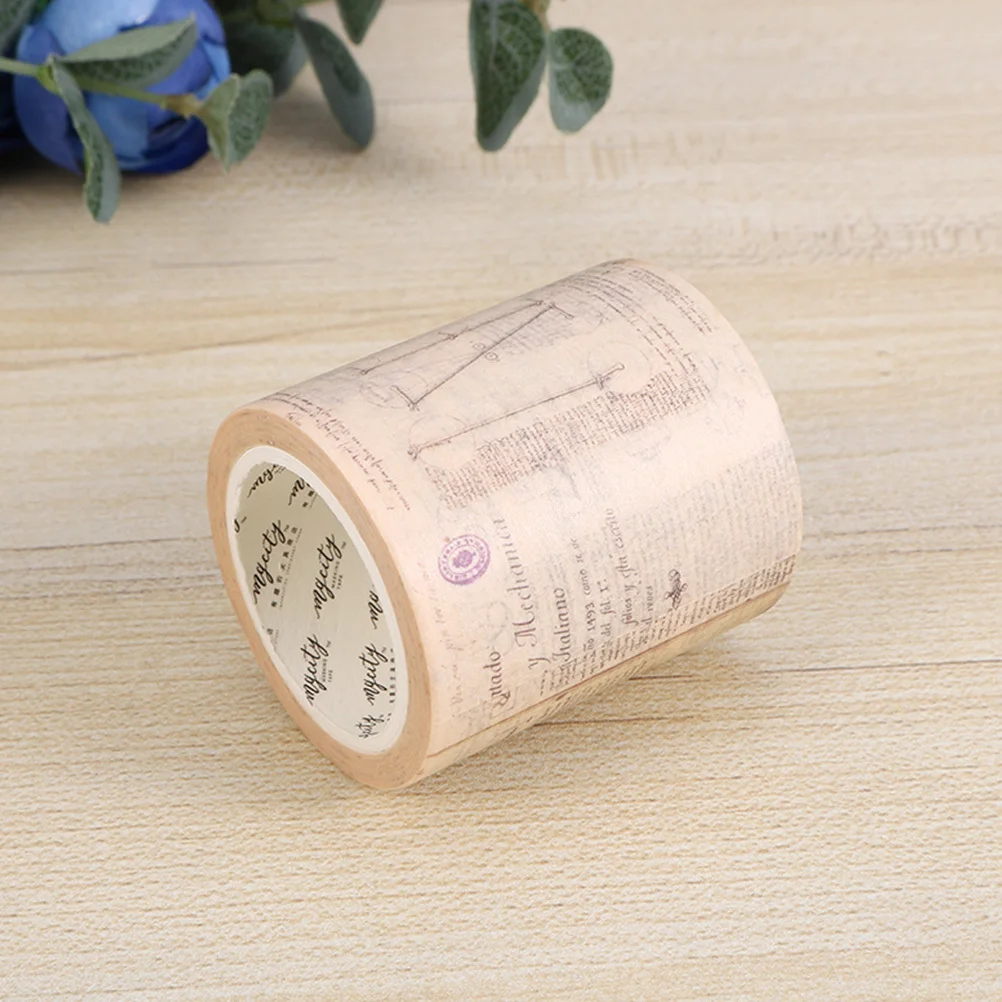 

2 Roll Gothic Washi Paper Tape Self Adhesive DIY Decorative Tape for Scrapbook Present Wrapping Planner Craft Supplies
