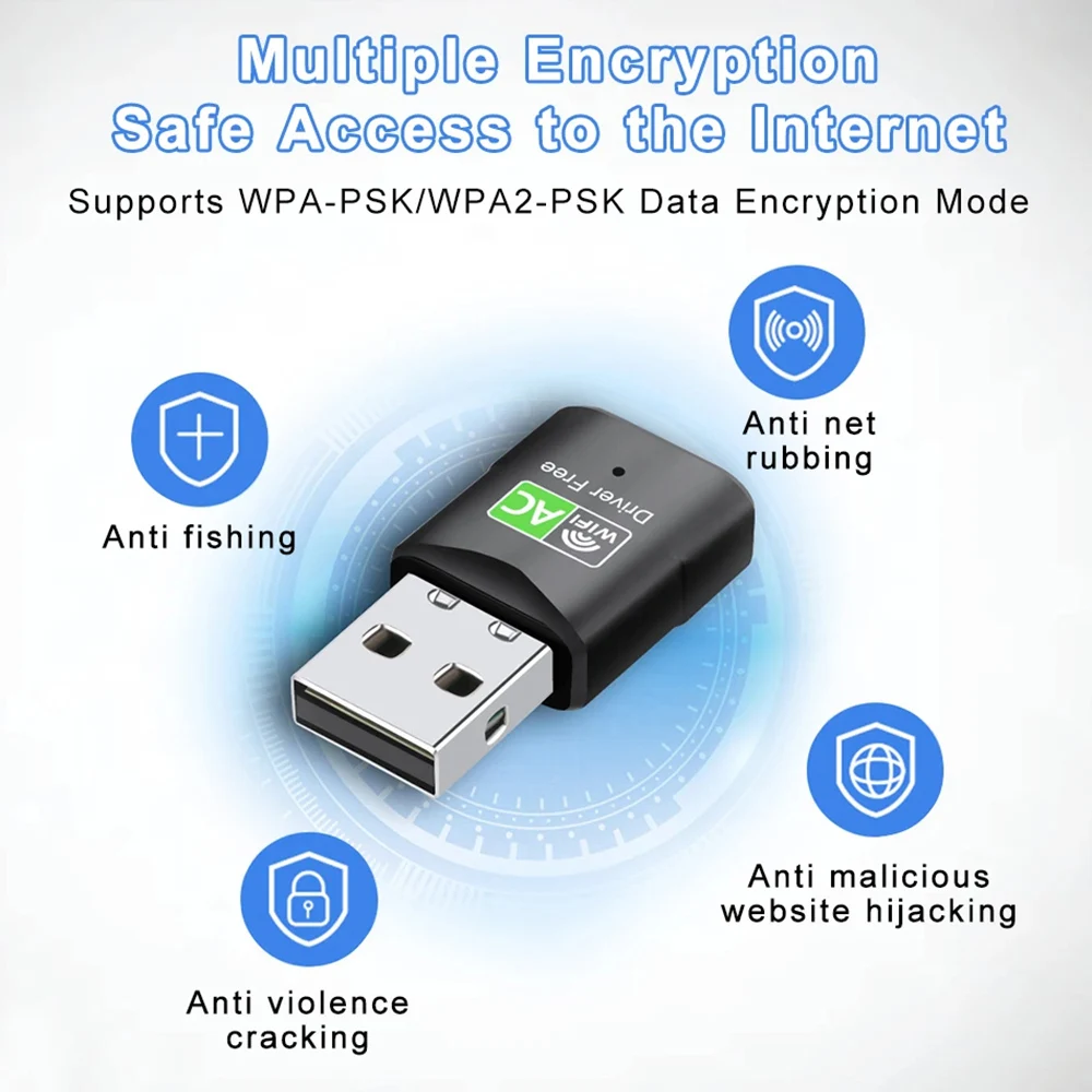 600Mbps USB WiFi 어댑터 듀얼 밴드 2.4G 5GHz Wlan Adaptador 무선 네트워크 카드 Wifi 수신기 드라이버 무료 PC 노트북 Win 10