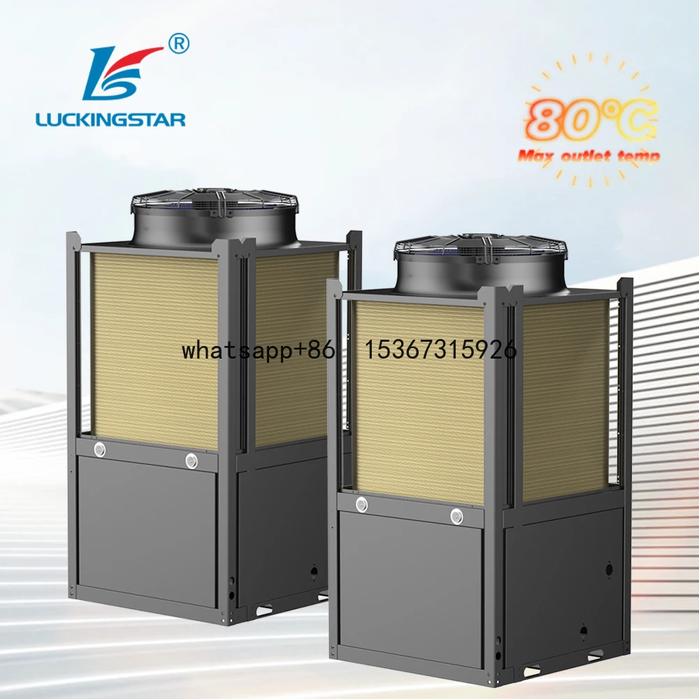 New Energy Smart gird hot water Cycle heater 80 degree High temp air Source heat pump for Commercial industrial use