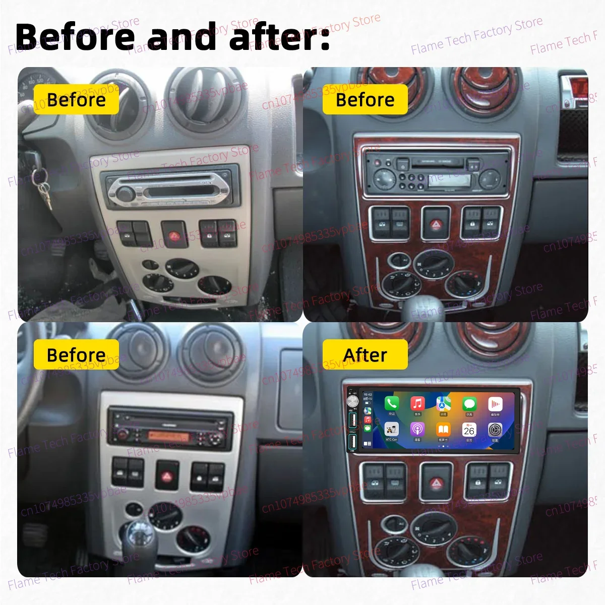 Wireless Carplay Autoradio 6.86