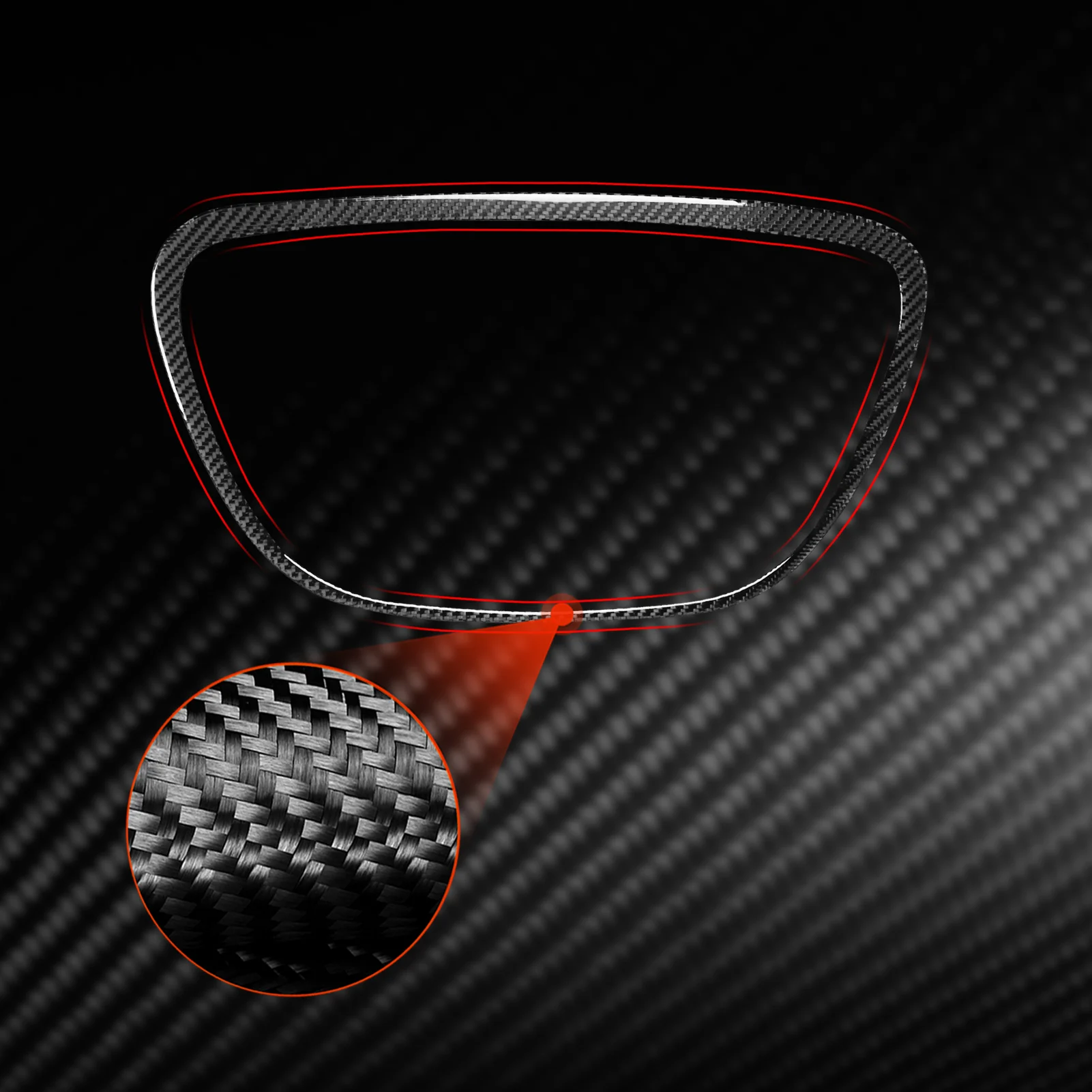

Forward Grille Outer Frame Exterior Panel / 3K Carbon Fiber+ Resin / 3mm Anti-Scratch / For SEAT Leon MK2 1P Cupra FR 05—12