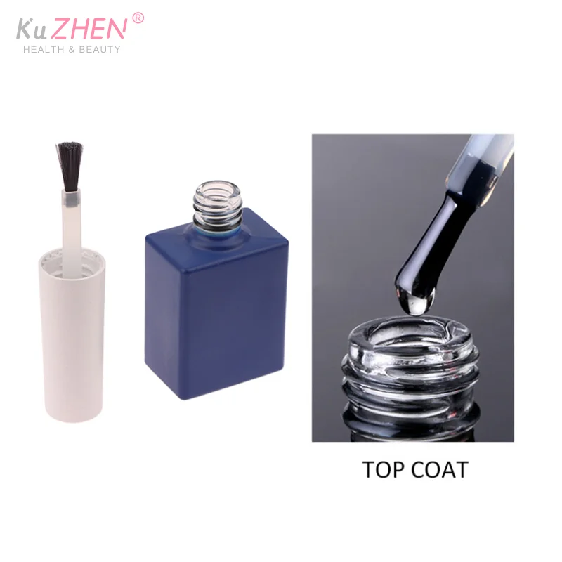 5-15 مللي الأزرق تعتيم زجاجة طلاء الأظافر مع فرشاة فارغة عبوة زجاجة زجاجة صمغ عينة صغيرة جيل للأظافر البولندية الحاويات الزجاج