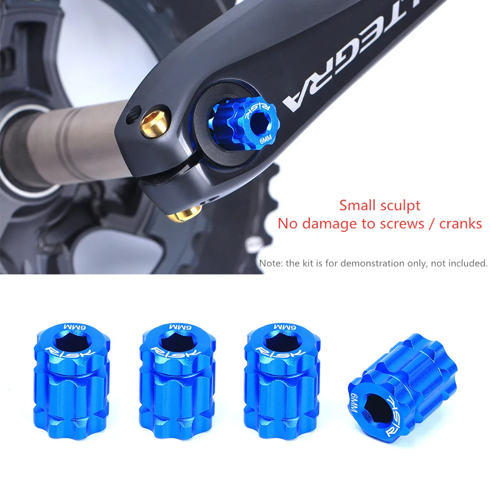 RISK Bicycle Crank Cap Installation and Disassembly Tool Aluminium Alloy Crank Arm Adjustment Cover XT/UT/DA Integrated BB