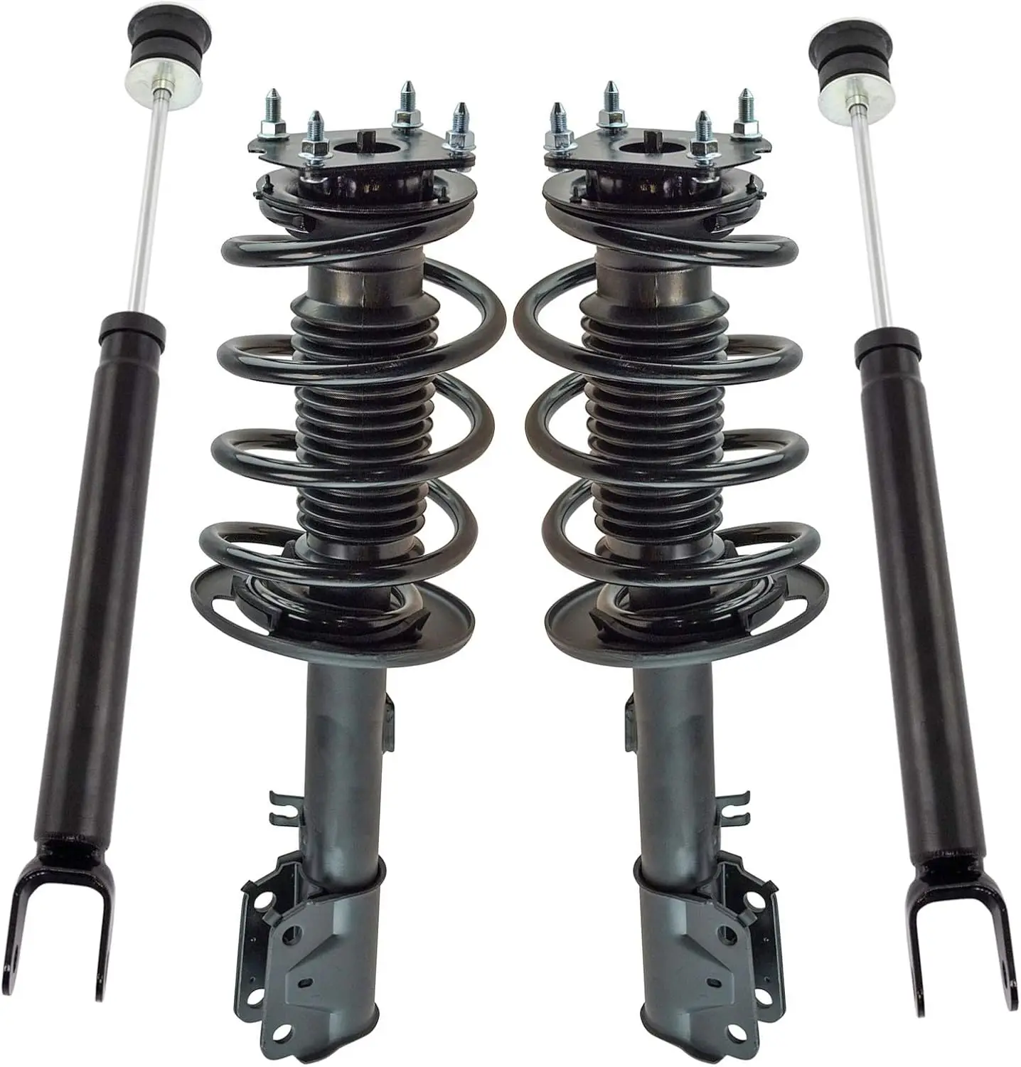 

Front and Rear Complete Strut Assembly & Shock Absorber Kit Complete Strut & Coil Spring Assembly Compatible with 2011-2012 Ford