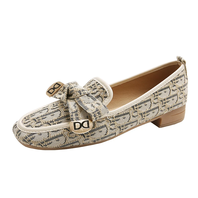 Women's Loafers: Classic and Versatile Slip - On Style with a Fashionable Bow Decoration