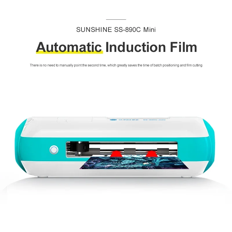 Minimáquina inteligente de corte de película en nube, cortador de membrana automático, impresión de imágenes DIY, compatible con Bluetooth, modo WIFI, SS-890C