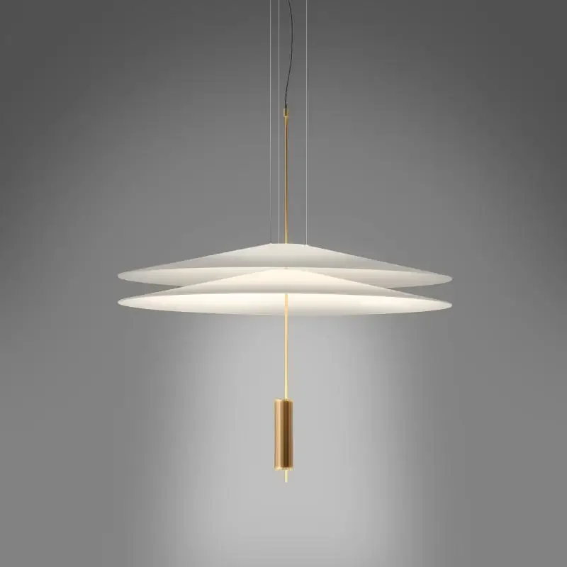 Minimalist LED Hanging Light, UFO Acrylic Chandelier for Bedroom & Living Room view 3