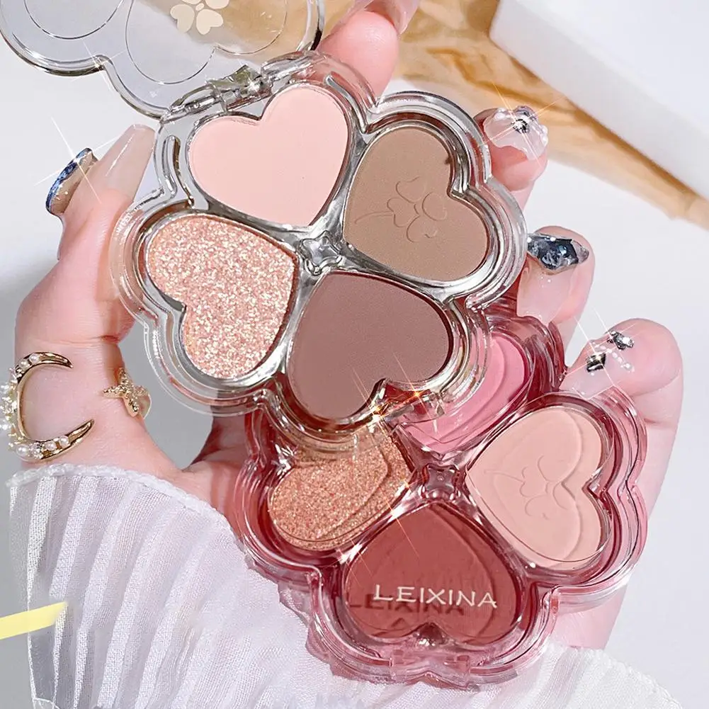 Eye Makeup Pearlescent Highlight Dreamy Eye Makeup Heart Shape Eyeshadow Palette Eye Shadow Eyeshadow Palette Makeup Blush