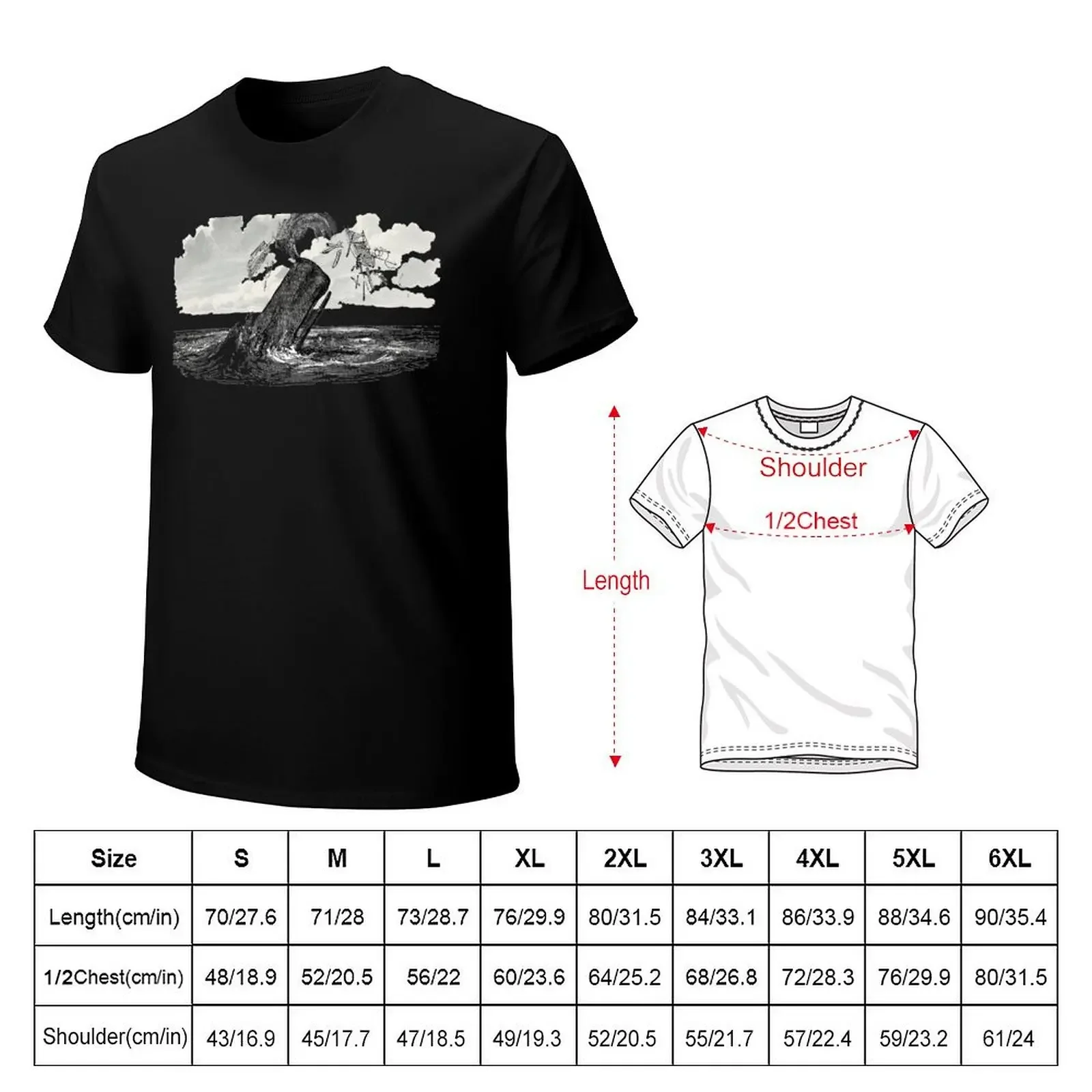 Sperm Whale T-Shirt blanks anime stuff Blouse men t shirts high quality