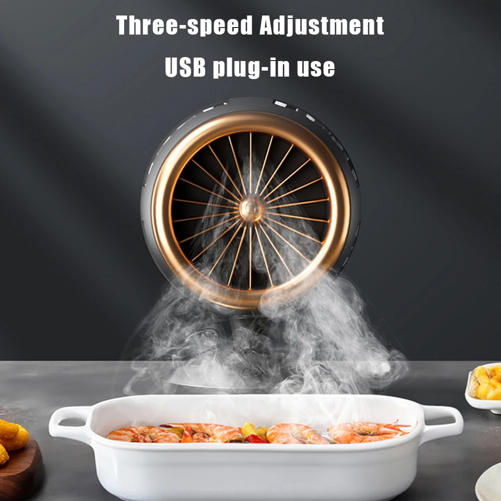 Petite hotte de bureau domestique Hotte de bureau portable rechargeable par USB avec filtre et ventilateur d'extraction de bureau à énergie éolienne élevée.