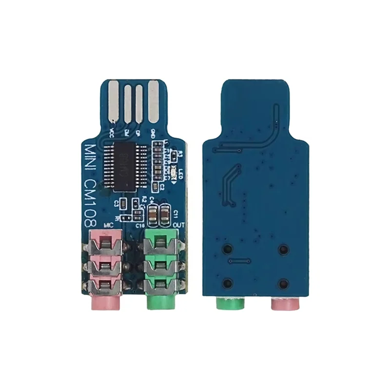 Wyjątkowa karta dźwiękowa USB bez sterowników, zewnętrzna karta dźwiękowa do komputera, moduł karty dźwiękowej do laptopa, karta dźwiękowa USB z chipem CM108