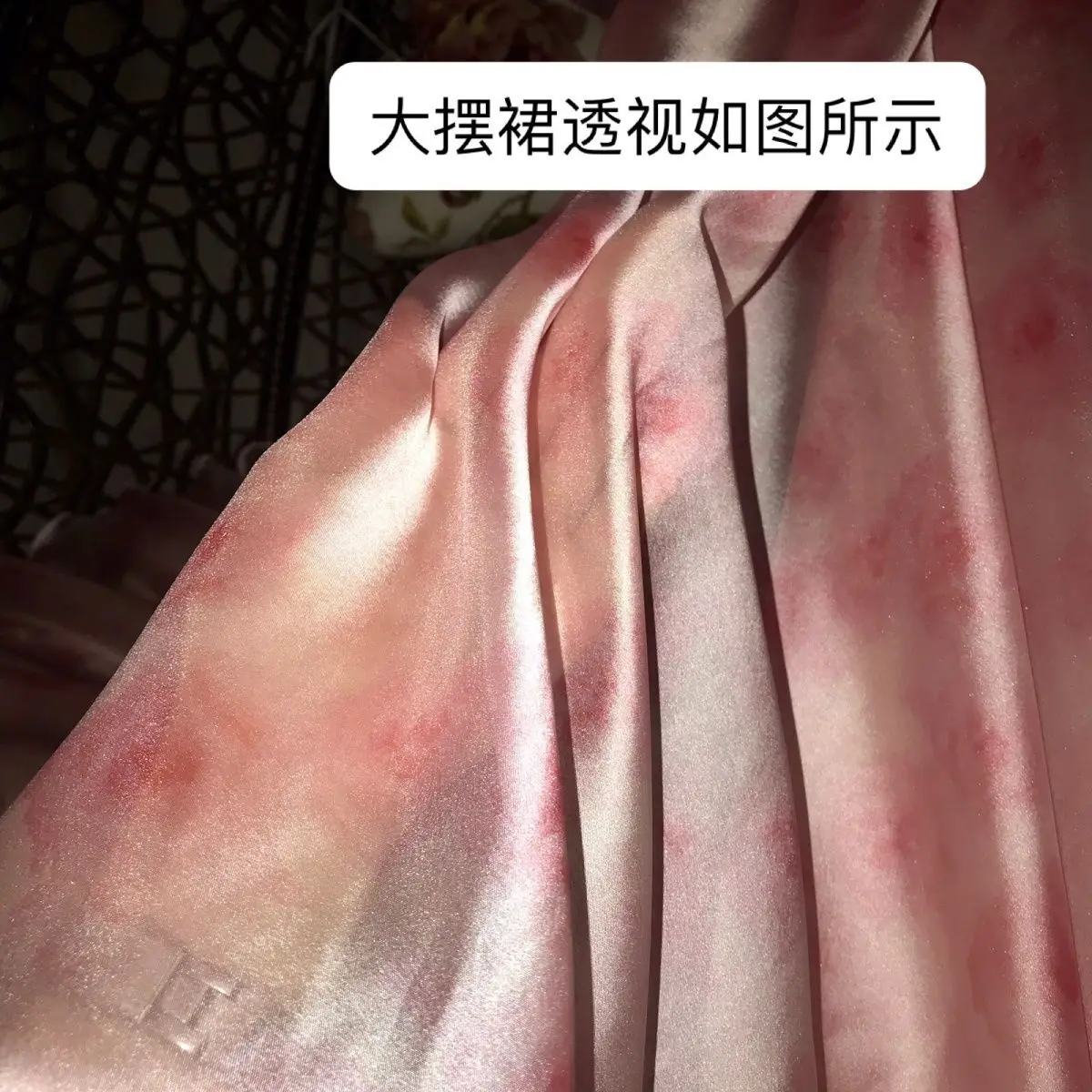 فستان نسائي لامع مكشكش من الساتان بأكمام طويلة فستان ماكسي فضفاض مقاس كبير رداء بيجامة نوم #3