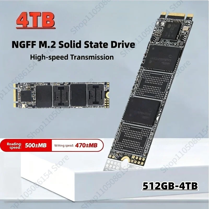 

NGFF M.2 SATA Protocol Solid State Drive 2280 High Speed SSD Notebook Desktop Extended Hard Drive