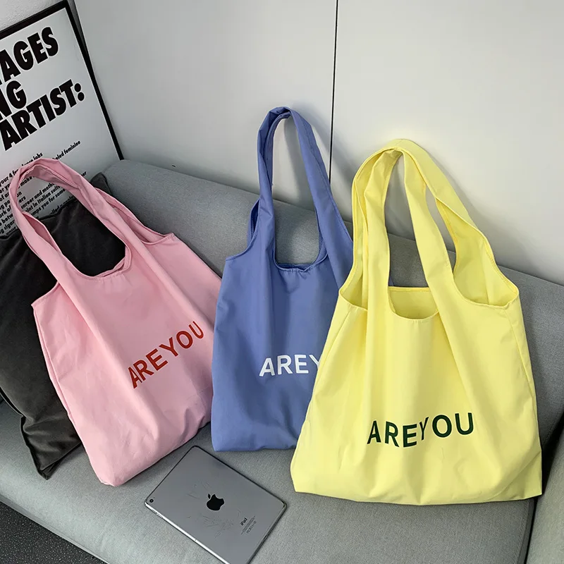 Canvas Tote Women\'s Bag Cotton Cloth Shoulder Shopper Bags for Woman 2024 Japanese Girl Student Book Bag Eco Shopping Handbags