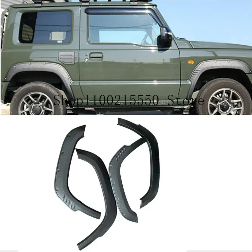 JB64 Fender Flares Wheel Arch Extension For Suzuki Jimny JB64 2019 2020 2021 2022 2023 Fender Flares Wheel Eyebrow Mudguards