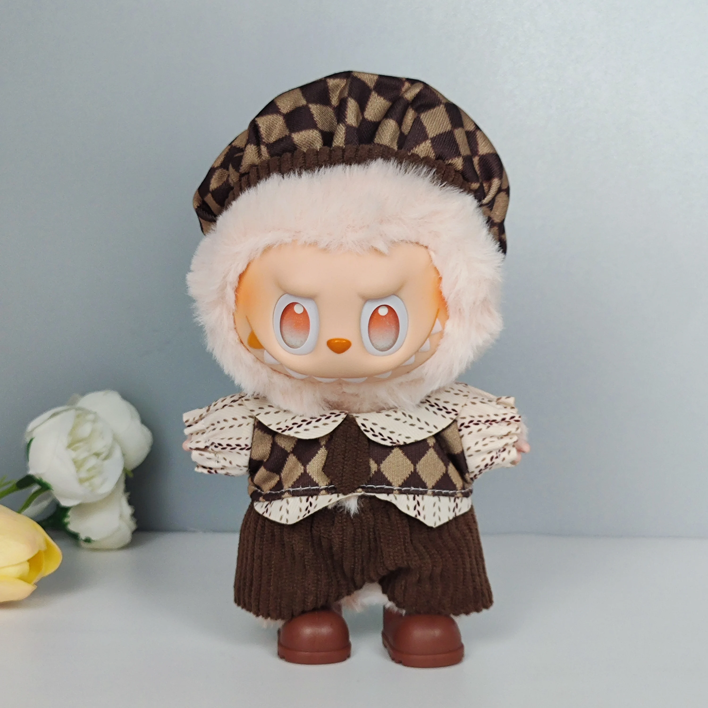 17 سنتيمتر Labubu Idol V1 V2 موضة ملابس دمى صغيرة إكسسوارات ملابس أنيقة الزي الرياضي الترفيهي الملابس هدية