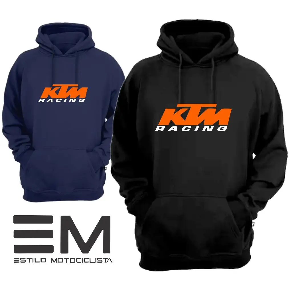 Chaqueta de moto KTM RACING con bolsillo tipo canguro para hombre y mujer