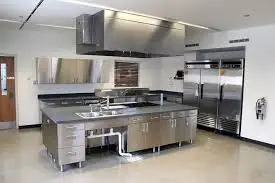 Customized 304 Stainless Steel Cabinet, Environmentally Friendly Sideboard Cabinet, Faucet Hinge, Safety Kitchen Cabinet Ex-fact