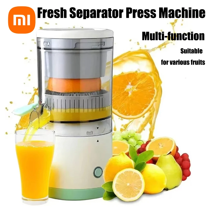 Xiaomi Portable Electric Juicer Orange Lemon Squeezer USB Charging Mini Household Juice Squeezer Fresh Separator Press Machine