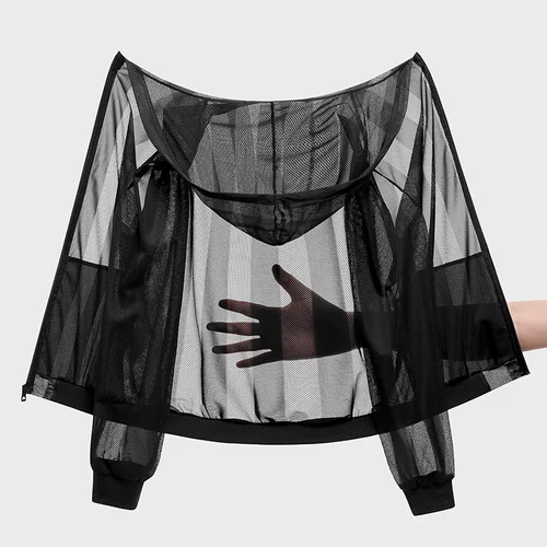 Imagen 2 del producto UETEEY verano UPF 50 + UV protección solar abrigos de piel hombres ropa deportiva ultraligera prendas de vestir con capucha hombres chaquetas casuales transpirables hombre