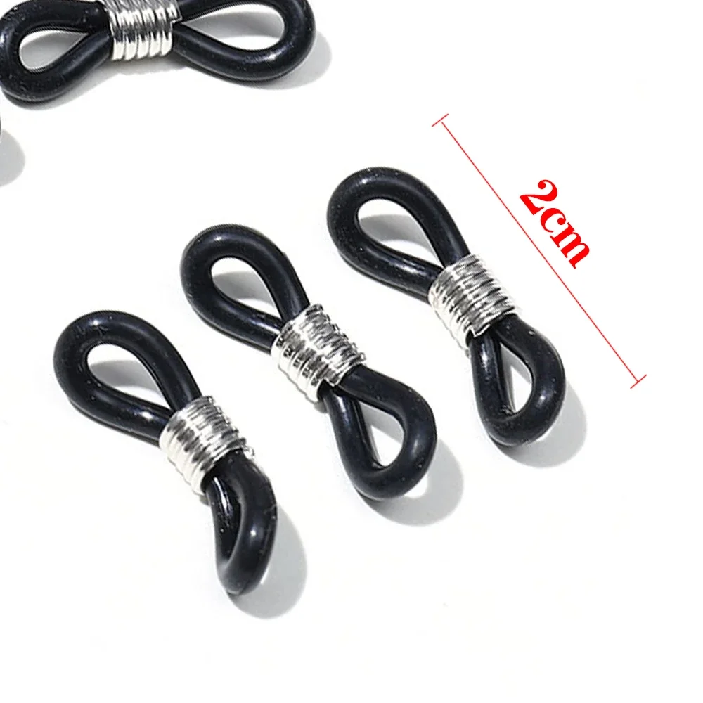 20pcs Ear Hook Eyeglasses Spectacles Chain Glasses Retainer End Rope Sunglasses Cord Holder Strap Retainer End Loop Connector