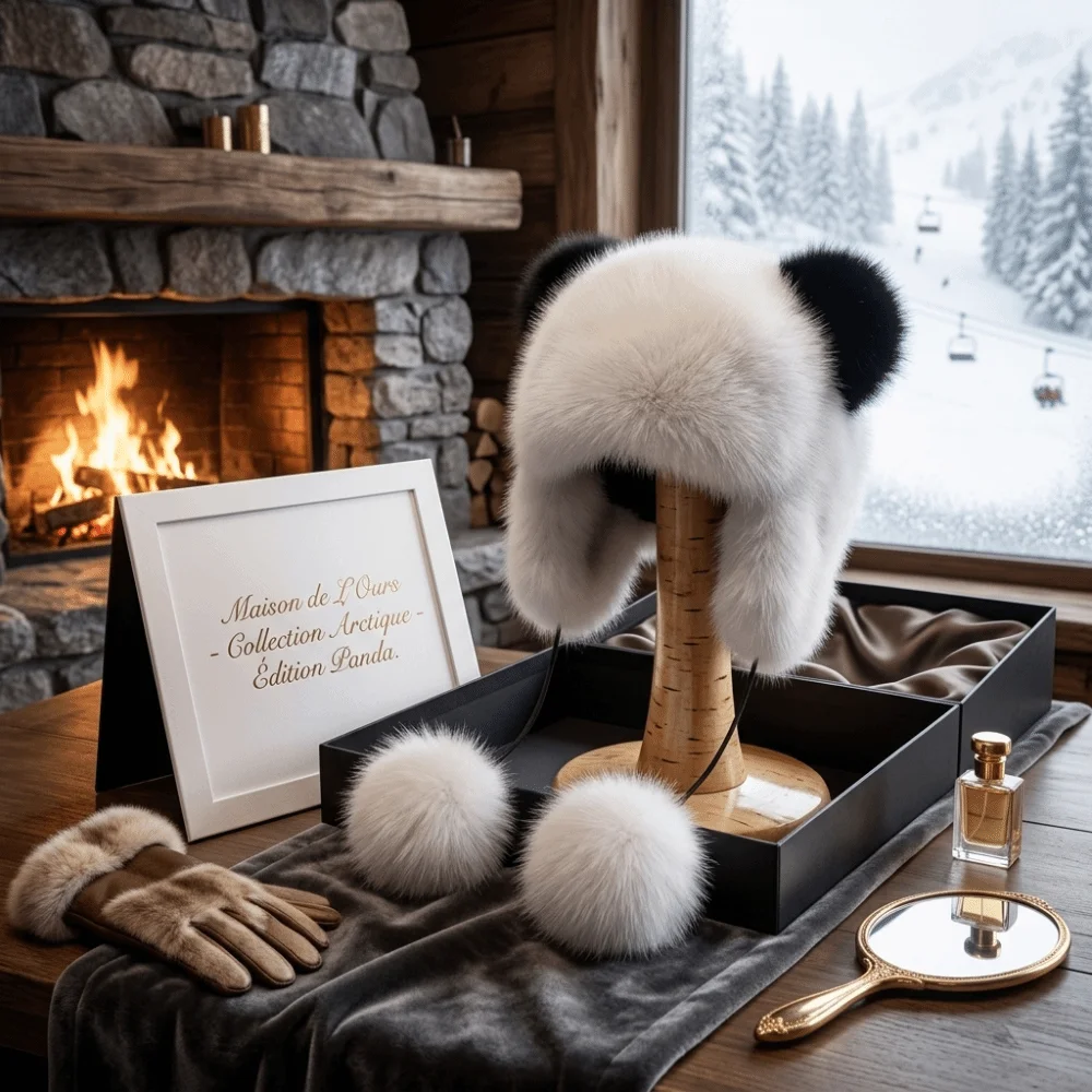Cute Polyester Ear Flap Hat 54cm-56cm/60cm /Adults Raccoon Tail Hat Winter Warm Hat For