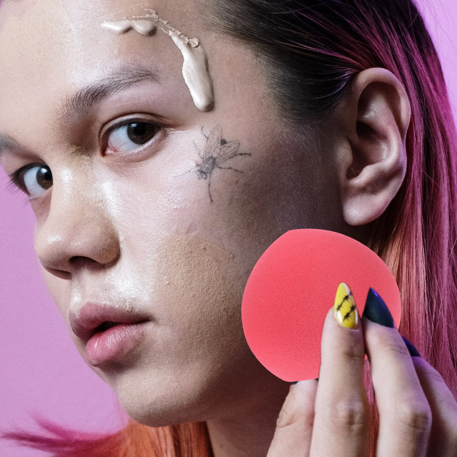 3 pezzi di bellezza spugna frullatore trucco uovo per fondotinta strumento di miscelazione crema con rimbalzo morbido e finitura non assorbente