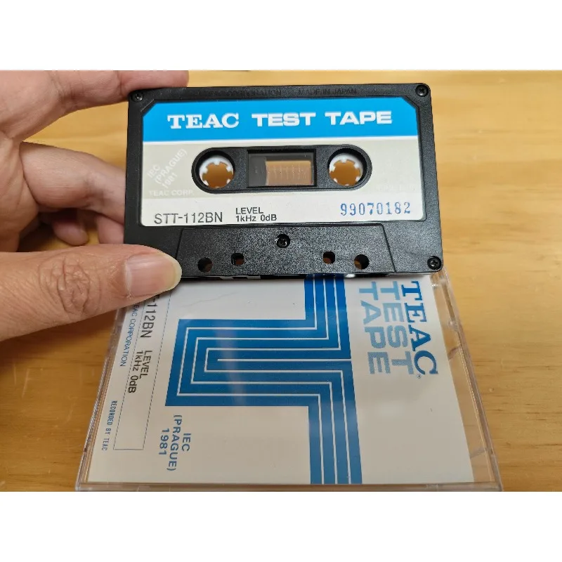 Nueva prueba de nivel TEAC japonesa con 1kHz 0dB STT112BN, prueba de calibración de reparación de casete de grabadora