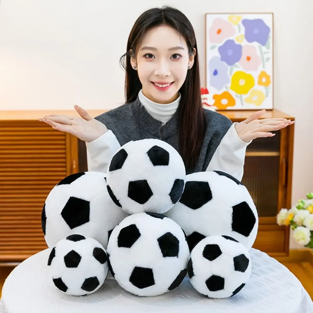 Lovely Ball Shape Round Football Soft Funny Football Throw Pillow 12cm/17cm Stuffed Football Friends Birthday Gifts view 2