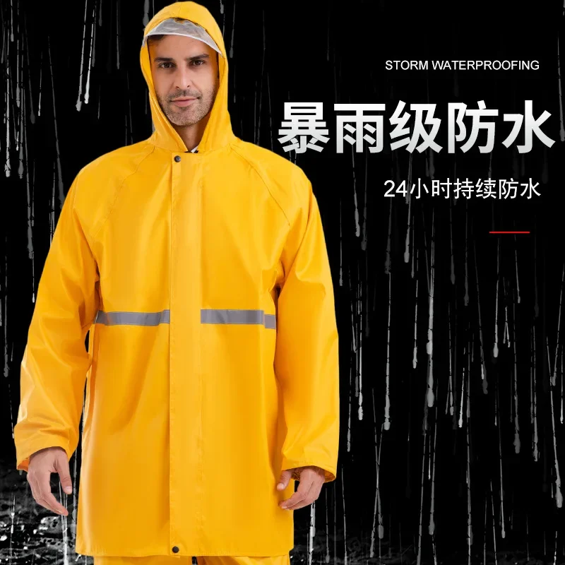 Imagem -06 - Motocicleta Raincoat Bicicleta Elétrica e Rain Pants Suit Rainstorm Proof Homens Adultos Equitação ao ar Livre na Moda