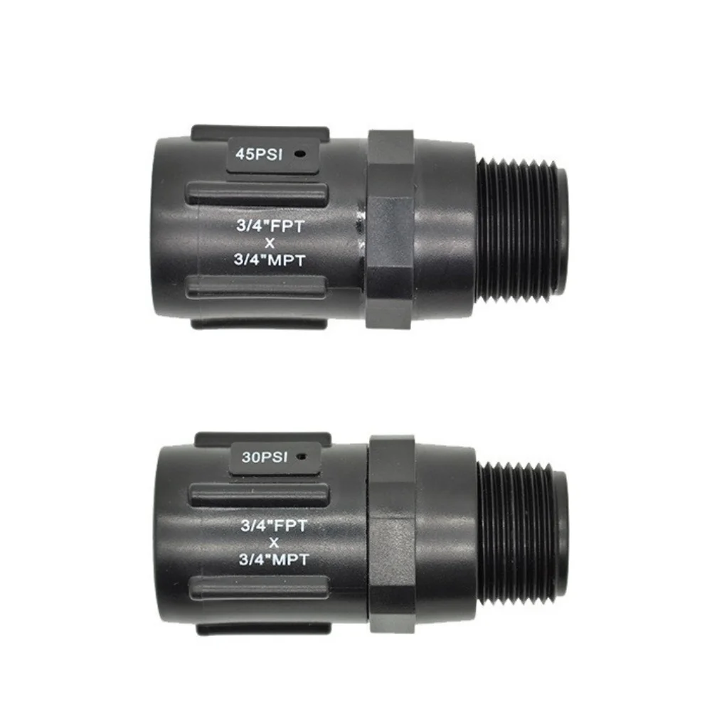 4 Piece Drip Irrigation Pressure Regulator With 3/4 Inch Thread Connection For Efficient Water Flow In Garden Systems