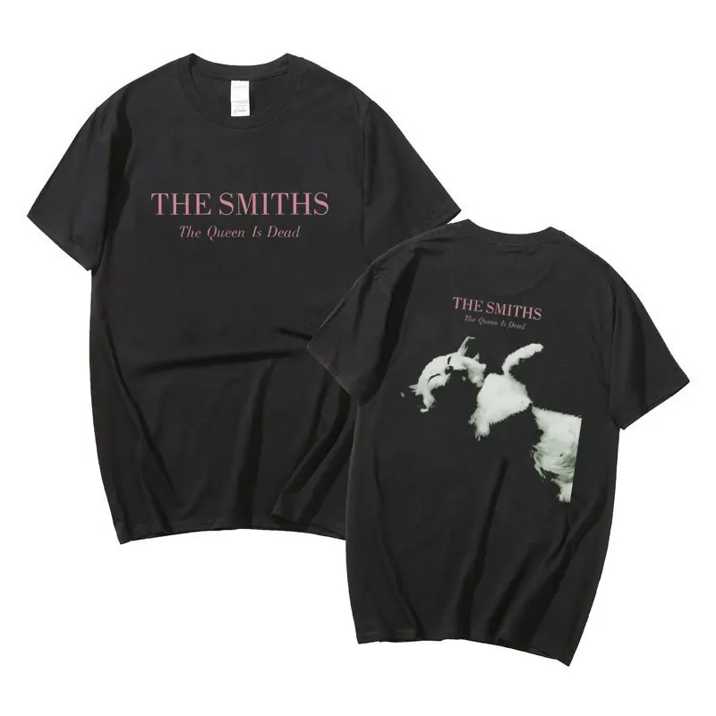 Limited British Rock Band The Smiths The Queen Is Ad Cat T-shirt Short Sleeve Male T Shirt Oversized Men Vintage Gothic Tees - Image 2