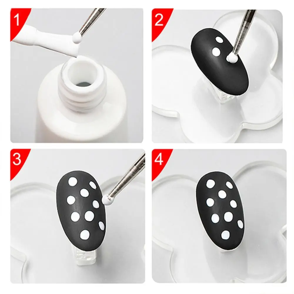 6 Head Nail Art Dotting Tools Disc Nail Drill Point Nail Tools Dot Painting Tools Nail Point Drill Pen DIY Art