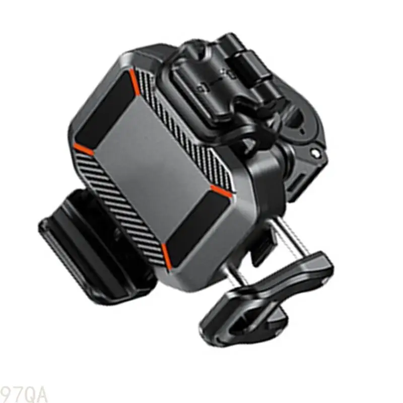 

97QA 360 Plastic Motorcycle Bike Bicycles Cellphone Holder Handlebar/Rearviews Mount