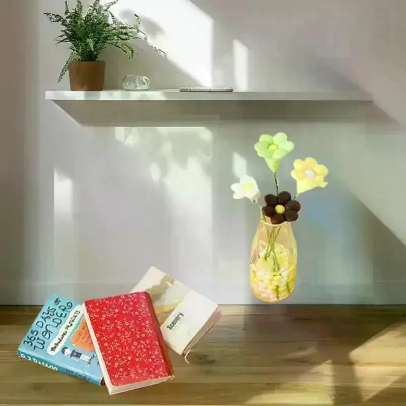 أثاث بيت الدمى المصغر الرائع، نموذج مكتب طاولة القهوة من خشب الكرز؛ يتظاهرون للأطفال الذين يلعبون لعبة DIY وزخارف الهدايا #4